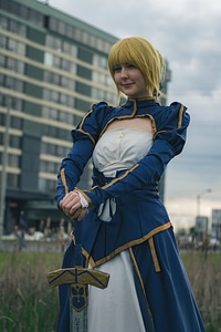Portrait of a young girl in a costume