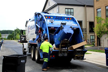 American Disposal truck 554