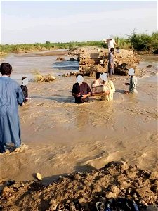 Hathala-Kulachi Road Flood Kulachi Dera Ismail Khan Khyber Pakhtunkhwa Pakistan photo
