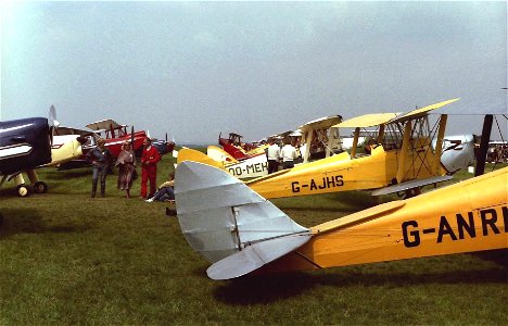 Tiger Moths G-ANRN & G-AJHS, Biggin Hill Moth Meet 1984