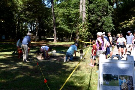 Archaeology dig at Fort Raleigh NHS