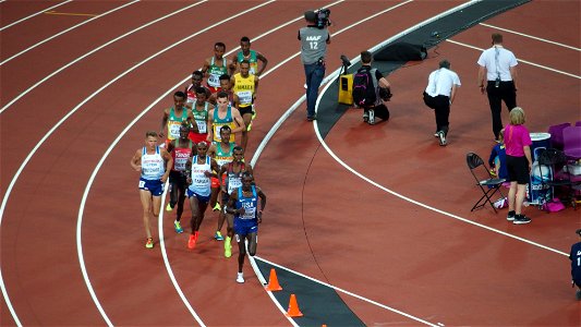 Peloton finale du 5000m