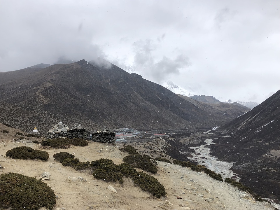 Himalayas trail on the way to Everest base camp