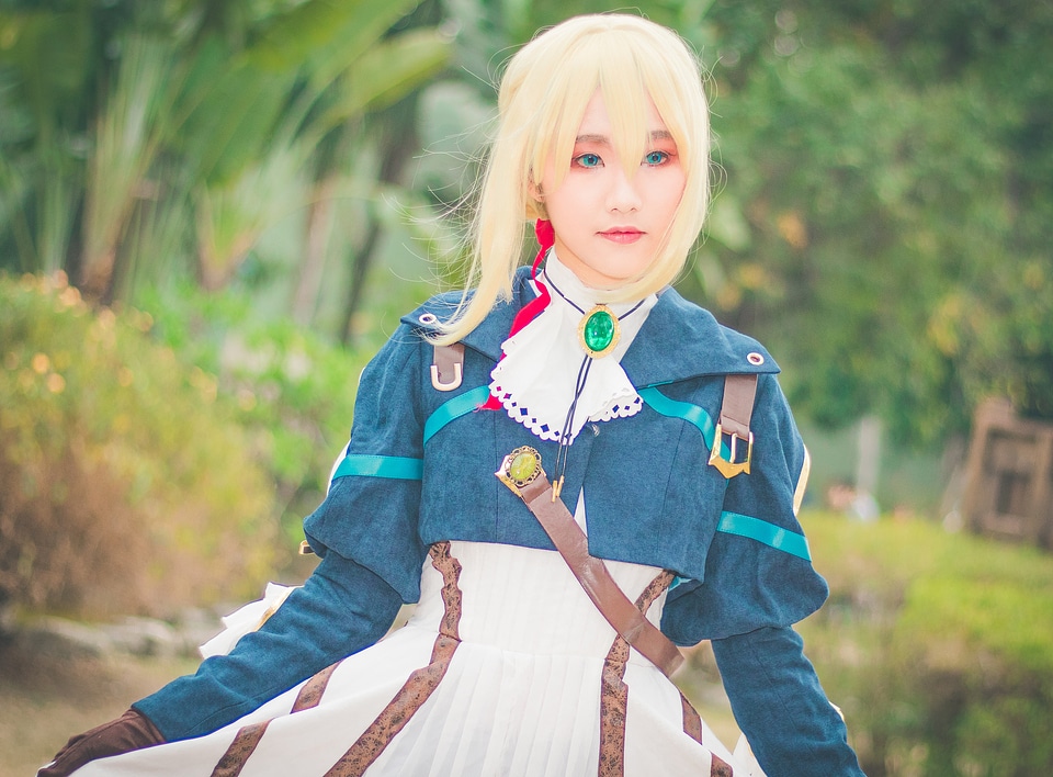 Japan anime costume girl portrait