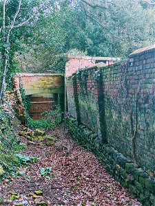 Ramp from Church Lane to walled garden