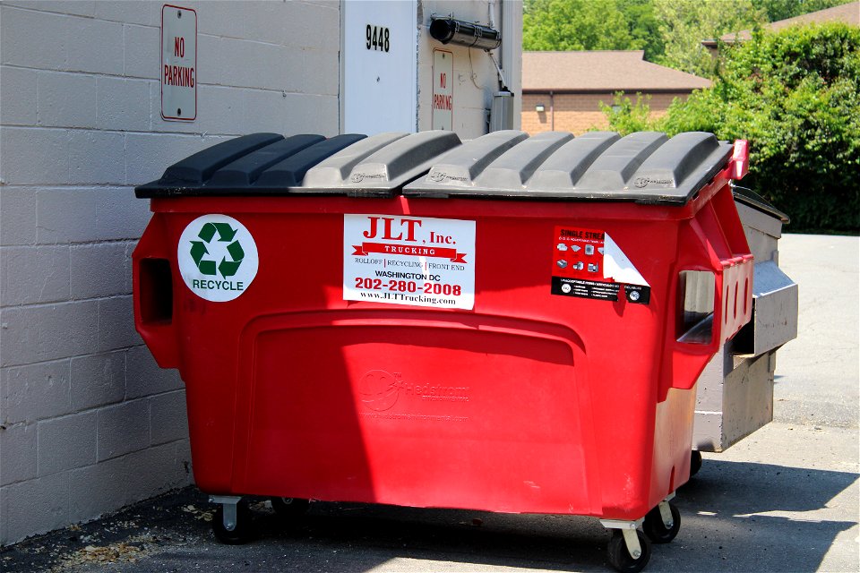 JLT recycling dumpster