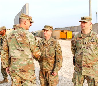Patching ceremony of 1st Battalion, 125th Infantry Regiment