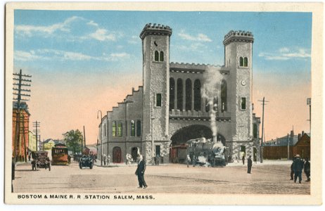 Boston and Maine Railroad Station, Salem, Massachusetts - Early 1920s photo