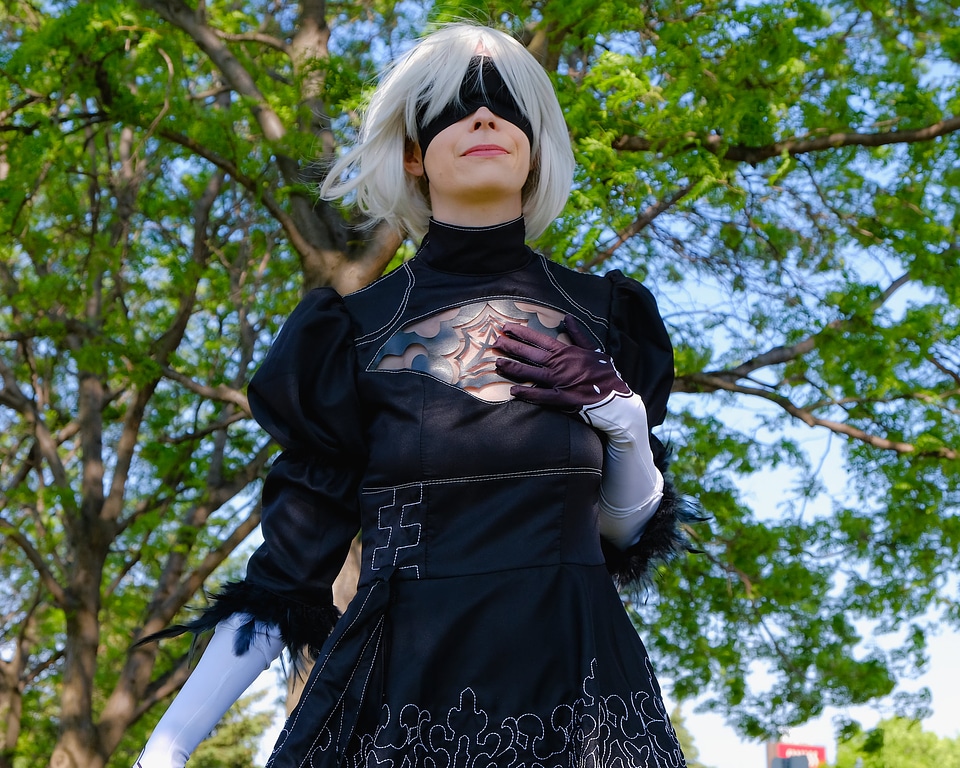 Portrait of Sexy Super Hero Female Cosplay Character