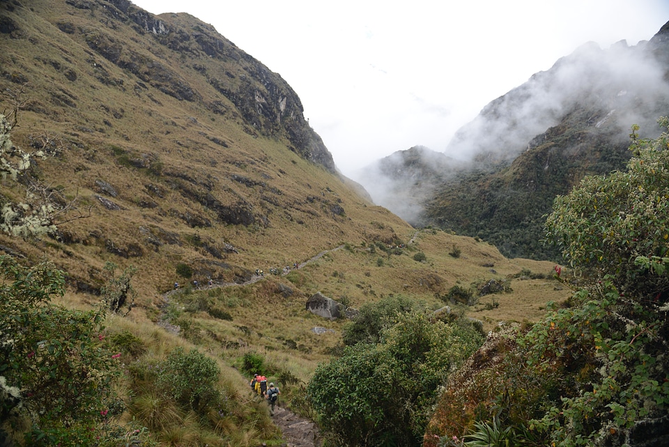 Inca trail to Machu Picchu, Cusco, Peru photo