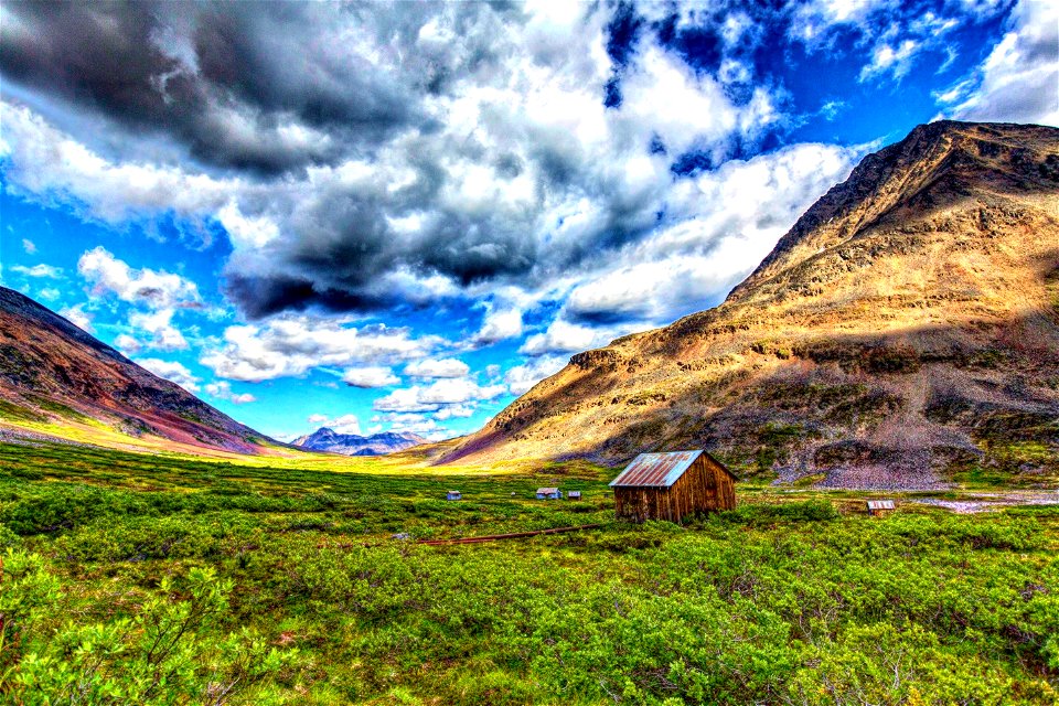 Lake Placid - New York - Old Barn in a Valley - The Adirondack Mountains photo