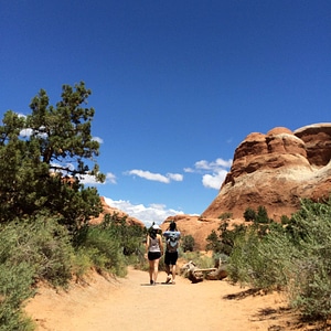 Hiking in Arches National Park