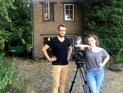 Filming short film "Butterfly" (Vlinder).