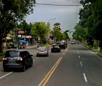 Jalan A Yani jalan protokol di wilayah Kota Ngawi photo