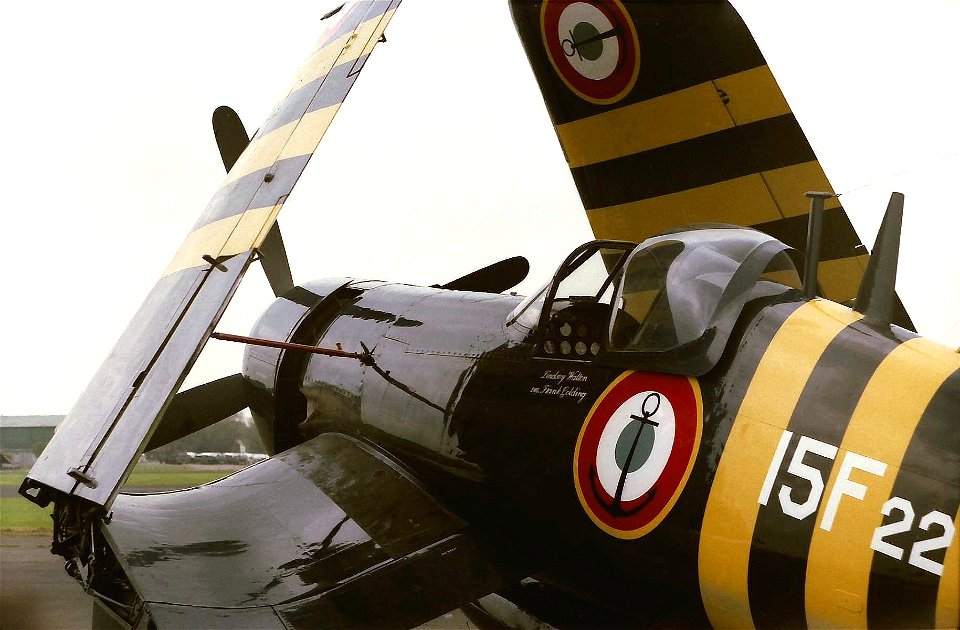 F4U Corsair NX1337A at Biggin Hill 1984