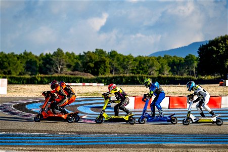 Riders at the eSC Prototype Event at Circuit Paul Ricard photo