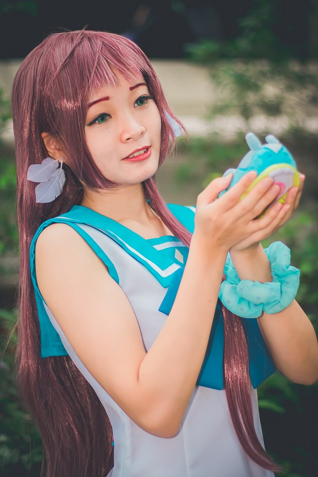 Japan anime costume girl portrait
