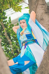 Portrait of Sexy Super Hero Female Cosplay Character