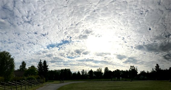 Sunrise behind clouds
