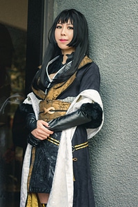 Portrait of a young girl in a costume