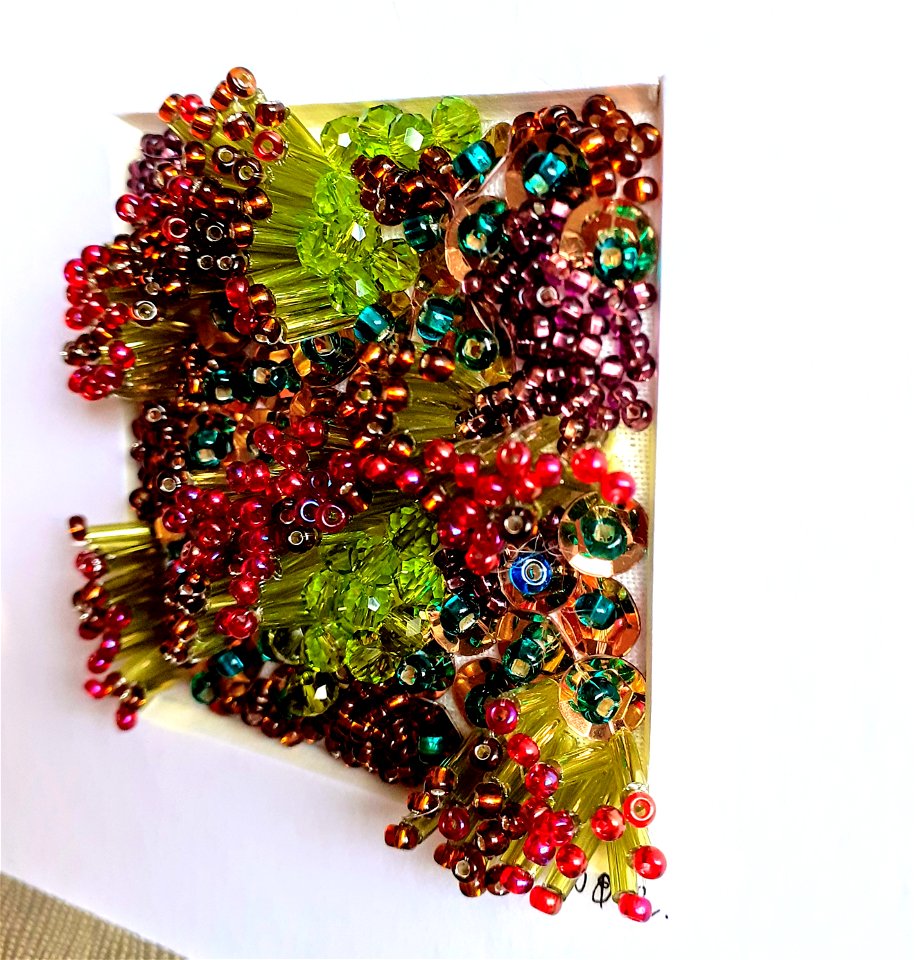 Dense, heavy beading