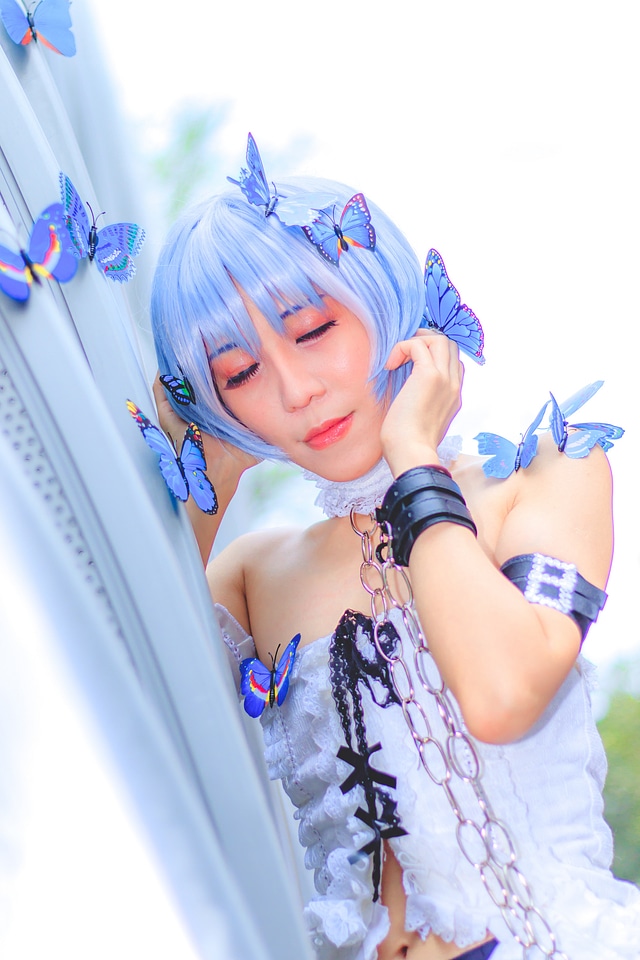 Japan anime cosplay girl portrait