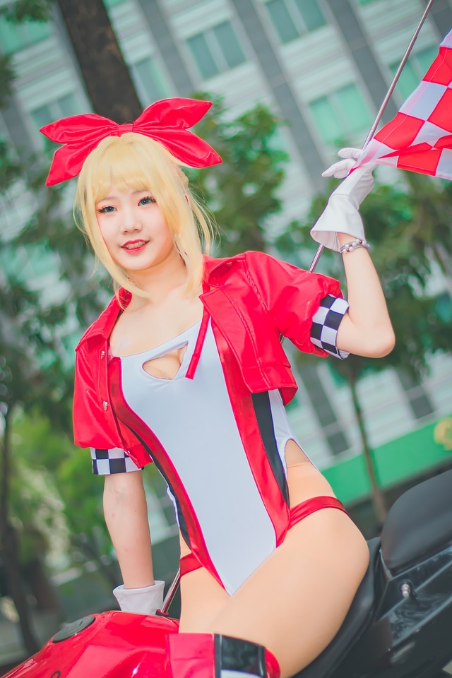 Portrait of Japan anime cosplay woman
