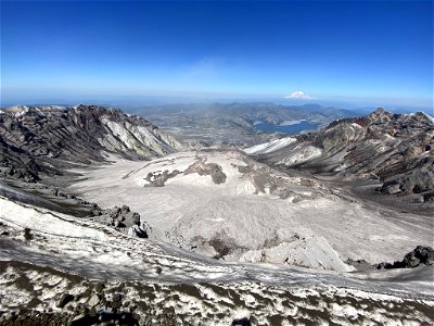 Summit at Mt. St. Helens in WA photo