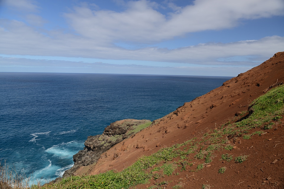 Coastline on the Kalalau trail, Kauai, Hawaii