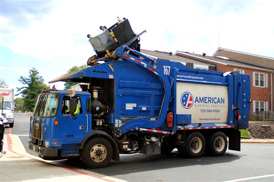American Disposal truck 167