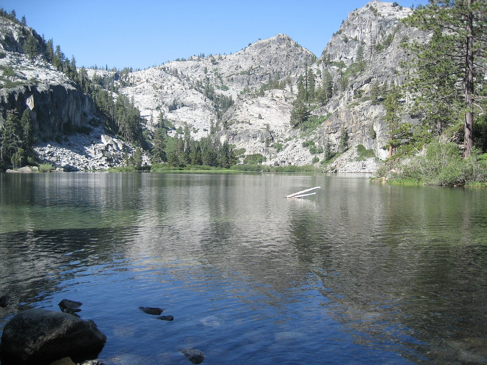 Mountain lake landscape