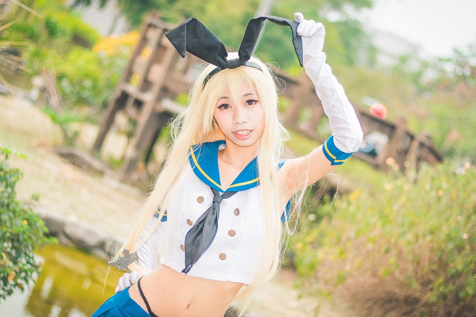 Japan anime costume girl portrait