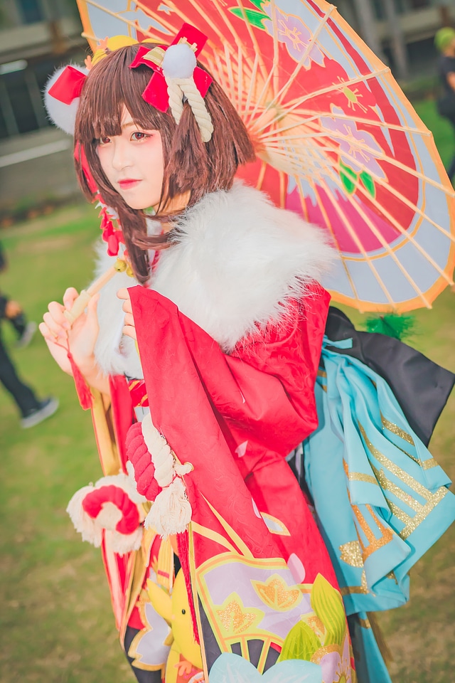 Japan anime cosplay girl portrait
