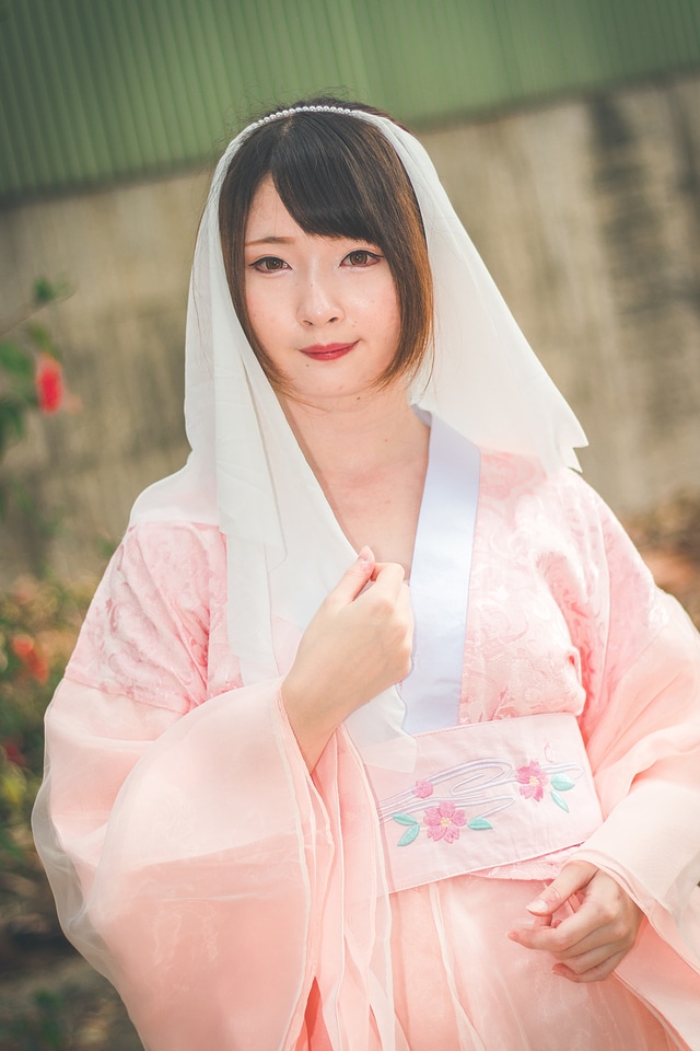 Japan anime cosplay girl portrait