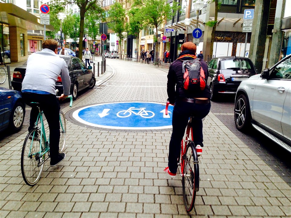 Cycling street photo