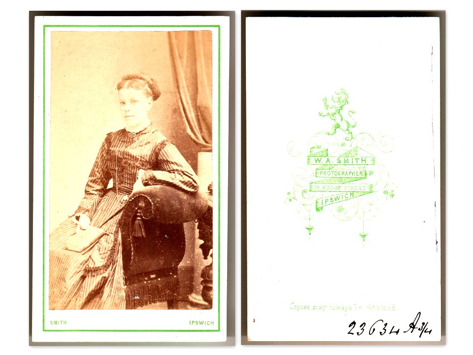 CooDyk_A26 Unidentifed young woman by W A Smith