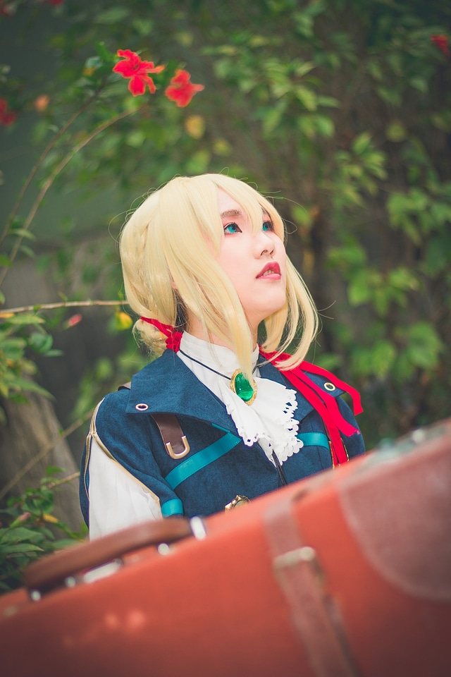 Japan anime cosplay girl portrait