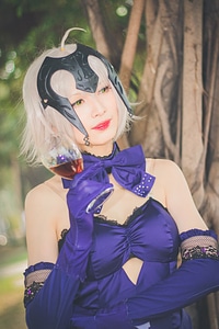 Japan anime cosplay girl portrait