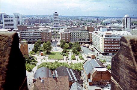 wmids - coventry from spire c1985 hi-res JL photo