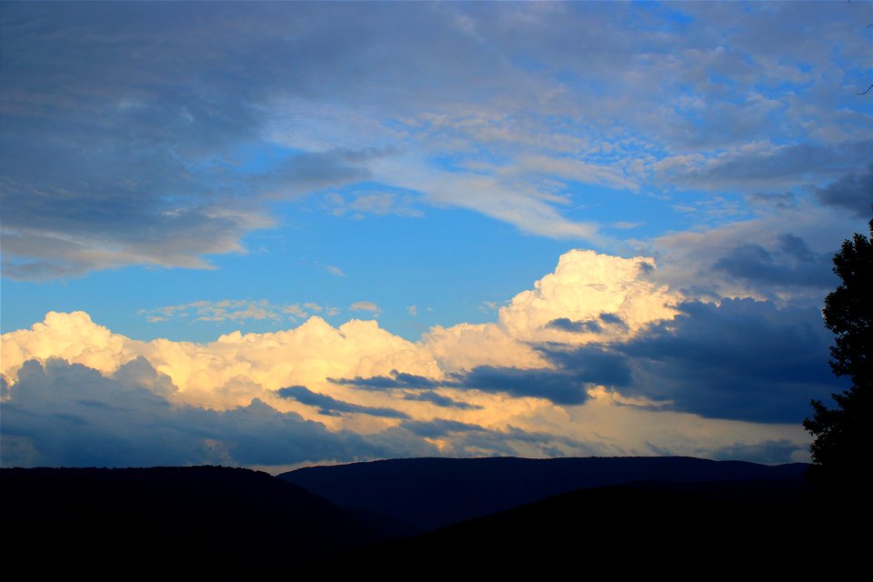 Thunderheads East of Laurel Hill