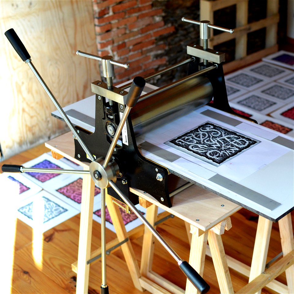 My new REIG Linocut press