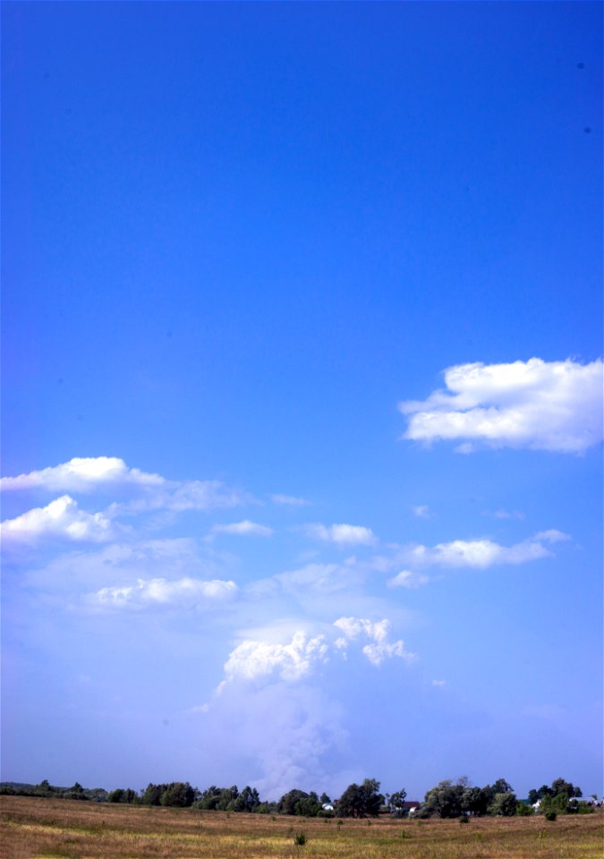 smoke from a forest fire