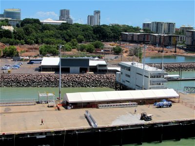 Darwin Port Precinct from Diamond Princess 15-03-13