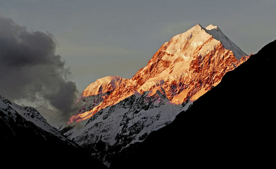 Sunset on the Summit of Mount Cook