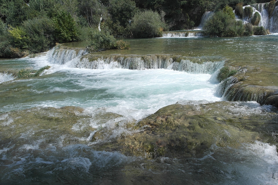 Water fall shine photo