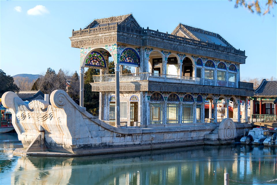 The Summer Palace-Stone boat