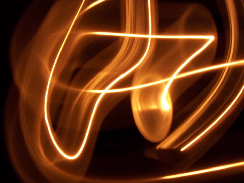 Experimental photography glow