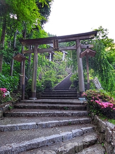 A big red torii gate photo