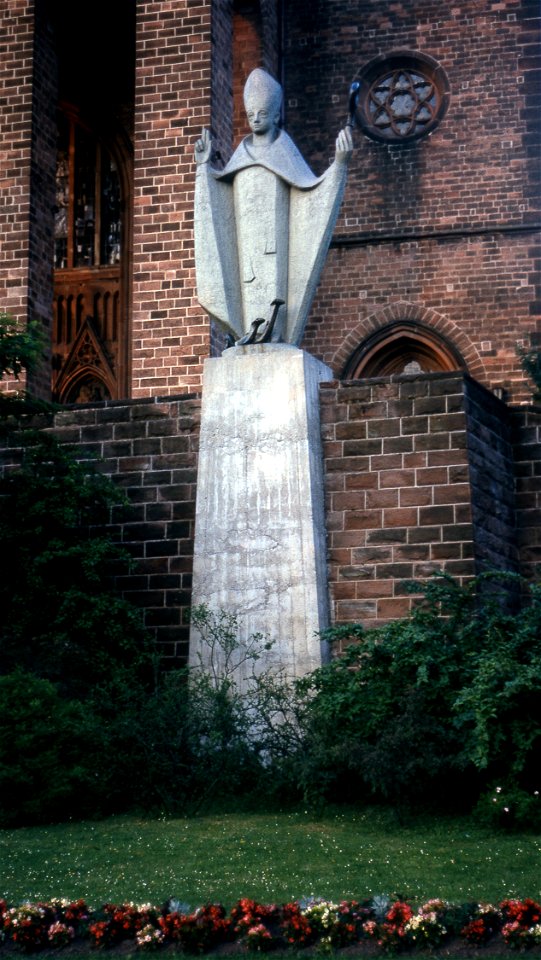 germany - St. Pirmin at the Pirminuskirche in Pirmasens summer 1964 hi-res