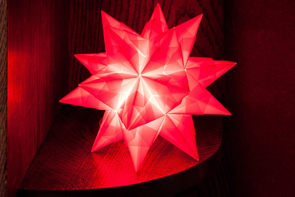 Shining origami art of paper folding